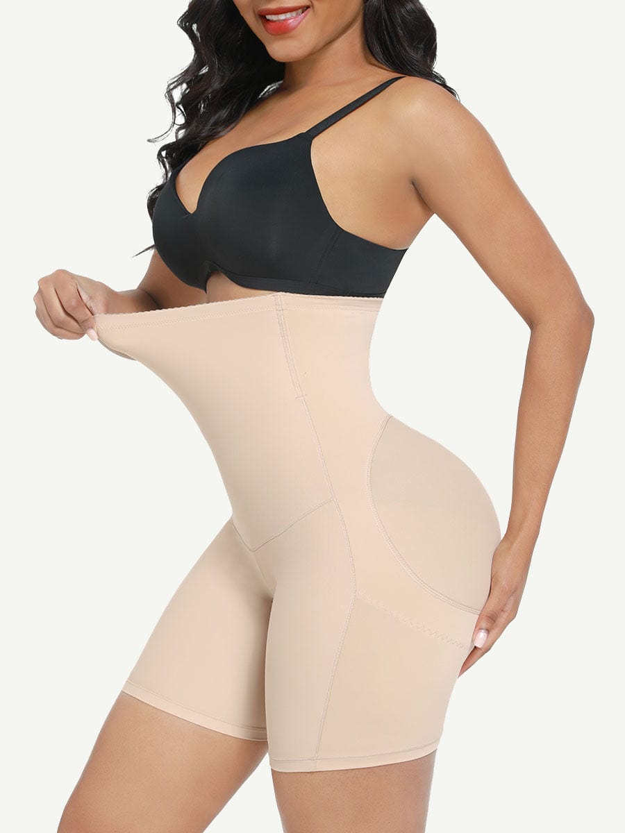 Wholesale High Waisted Slimming Belly Shaper Shorts Butt Lifter With 2 Steel Bones