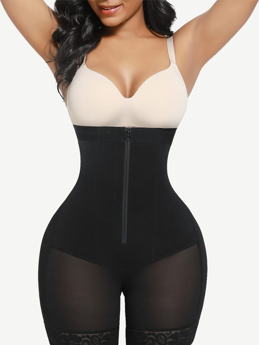 Wholesale Butt Lift High Waisted Shapewear Shorts with Four Steel Bones