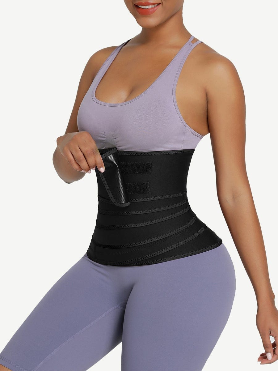 Wholesale 5 Meters Neoprene Tummy Control Fat Burning Waist Trainer Wrap