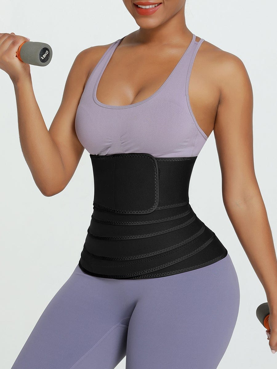 Wholesale 5 Meters Neoprene Tummy Control Fat Burning Waist Trainer Wrap