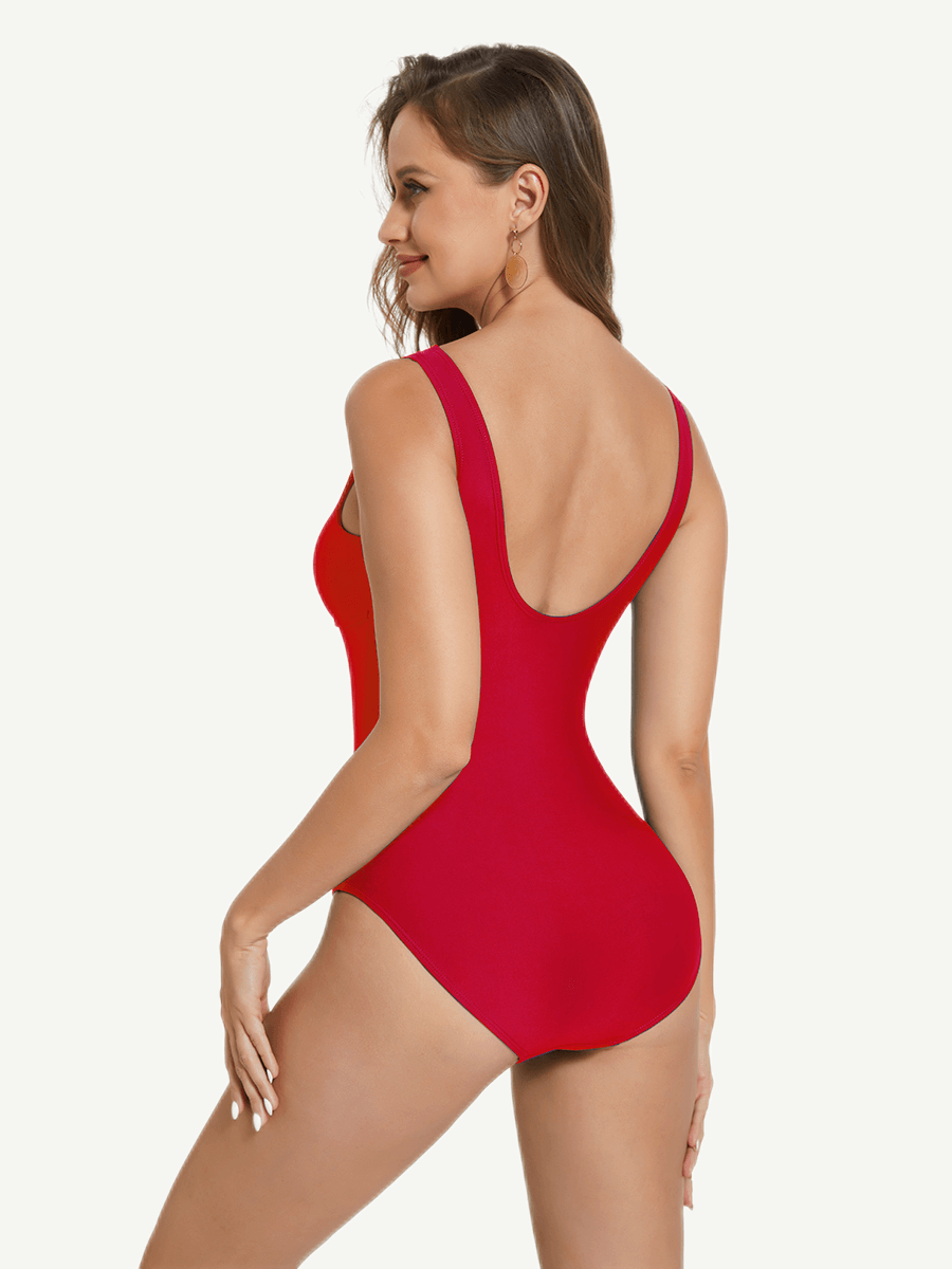 Wholesale One-Piece Shapewear Swimsuit With Cut-out Design