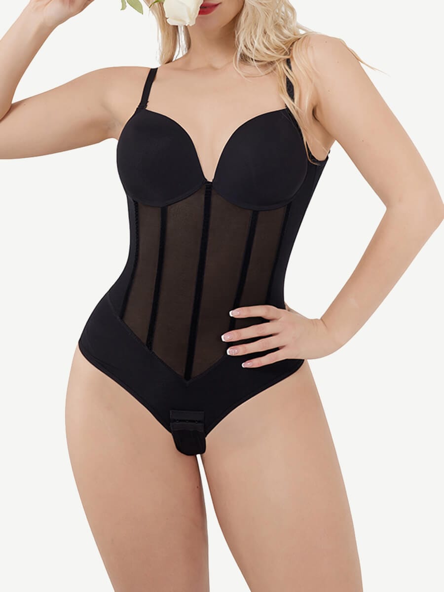 Wholesale Back U Design Comfy Compression Shapewear with 5 Steel Bones