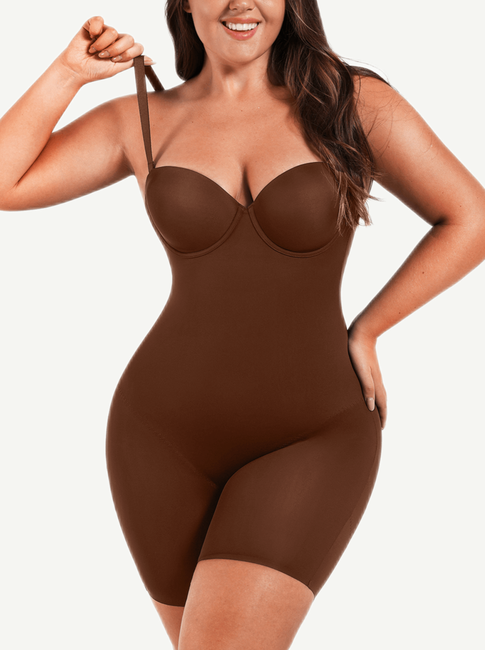 Wholesale Fancy Cupped Mid-Thigh Bodysuit