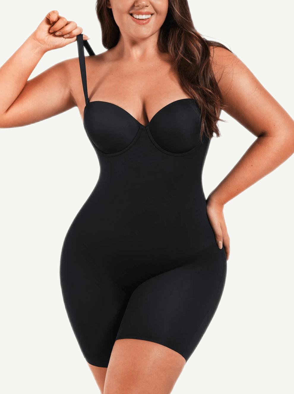 Wholesale Fancy Cupped Mid-Thigh Bodysuit