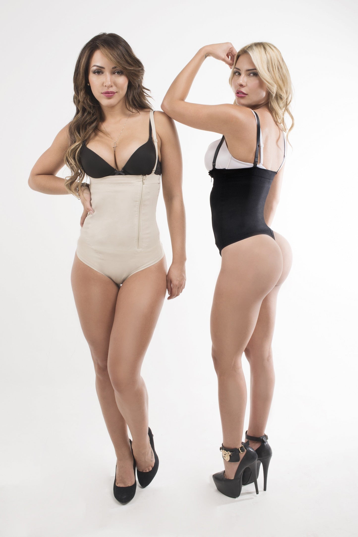 Mia Nude Side Zipper Body Suit Shapewear