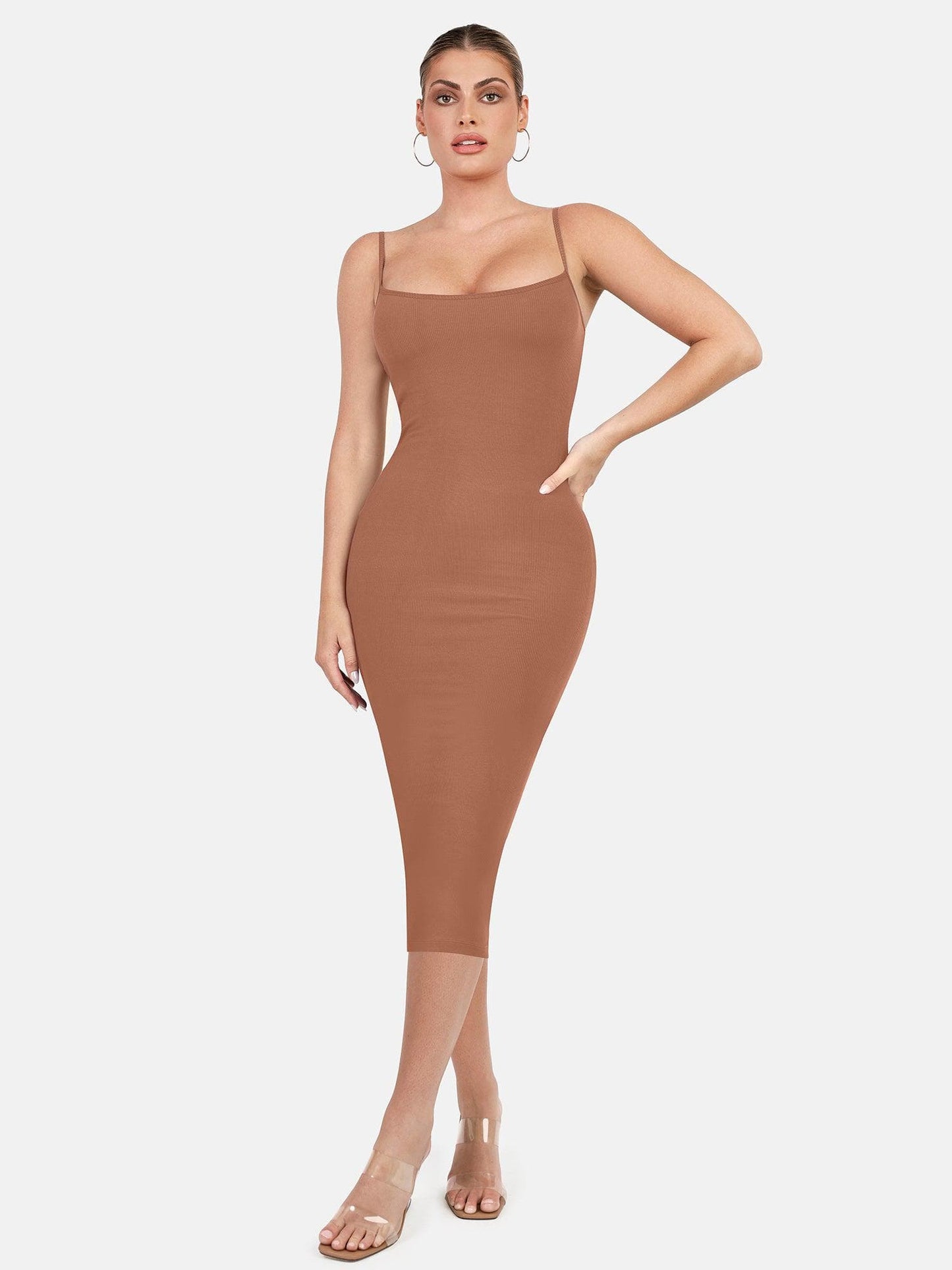 Built-In Shapewear Modal Multi-Style Dresses