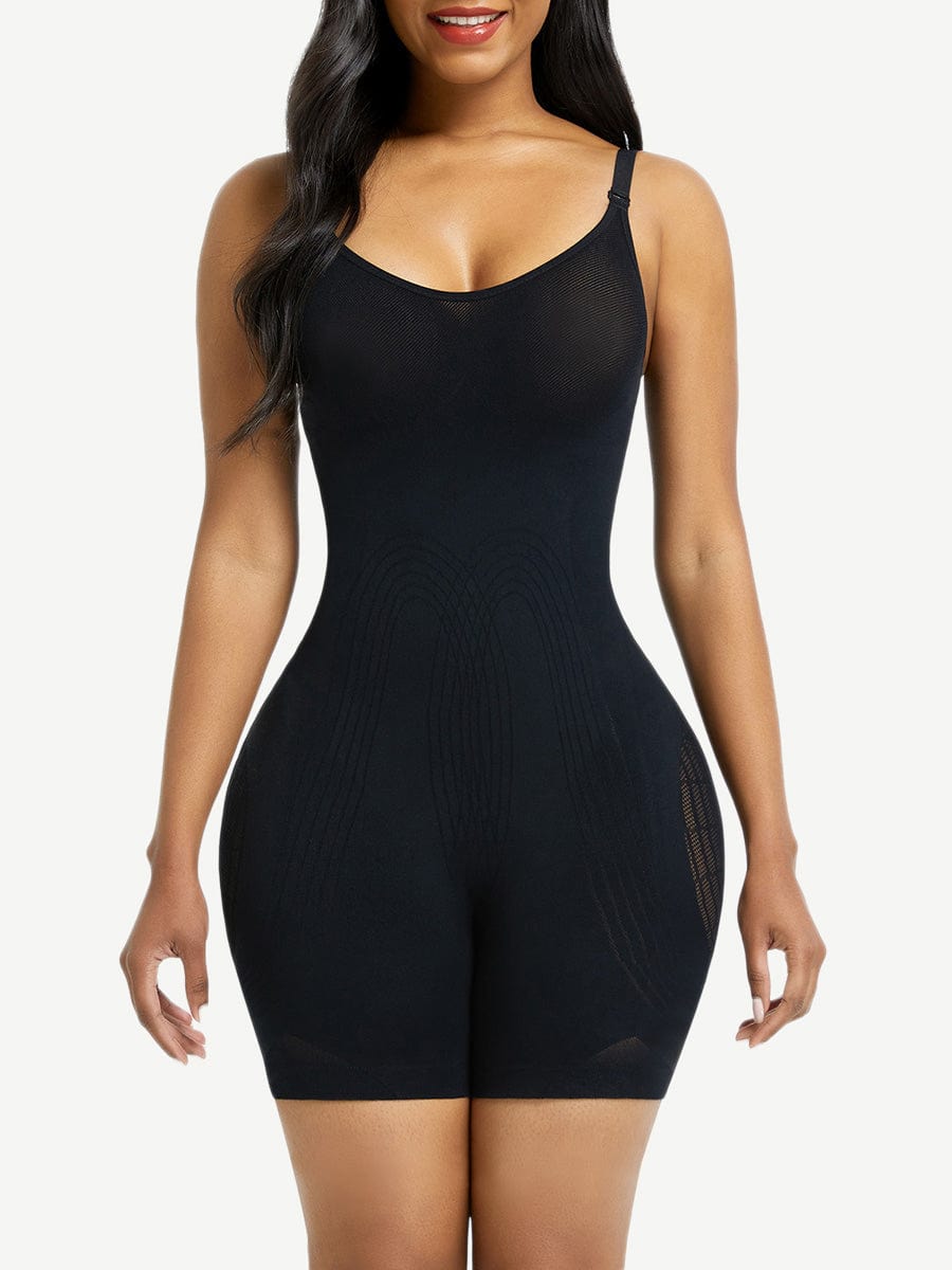 Wholesale Black Open Gusset Seamless Bodysuit Shapewear Superfit Everyday