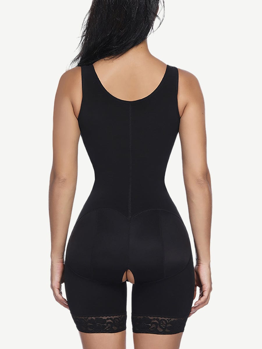 Wholesale Shimmer Skin Hook Open Crotch Underbust Fajas Bodysuit Big Size Breathability