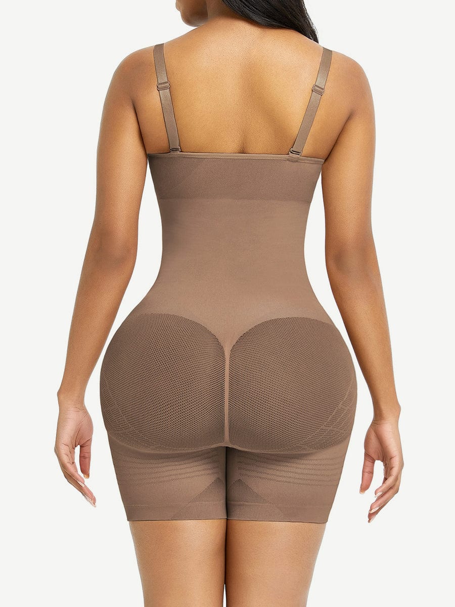 Wholesale Black Open Gusset Seamless Bodysuit Shapewear Superfit Everyday