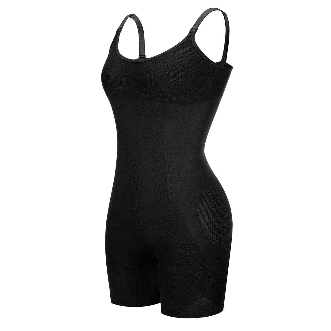 Wholesale Black Open Gusset Seamless Bodysuit Shapewear Superfit Everyday