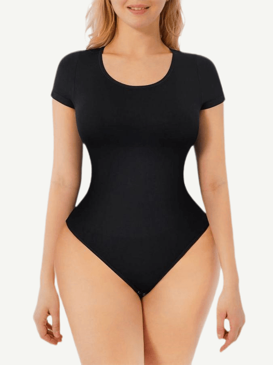 Wholesale Seamless One-Piece Short-Sleeved Thong Bodysuit