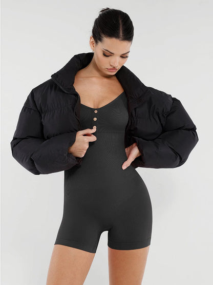 Seamless Bust Support Waist and Abdomen Shaping Butt Lifting Jumpsuit