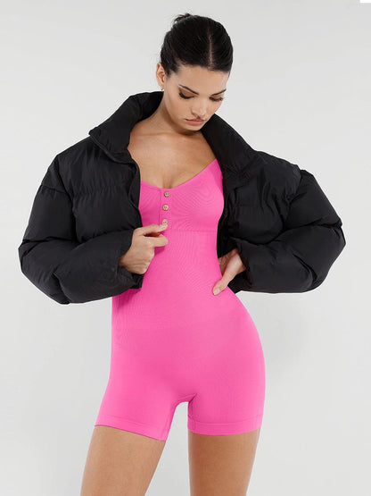 Seamless Bust Support Waist and Abdomen Shaping Butt Lifting Jumpsuit
