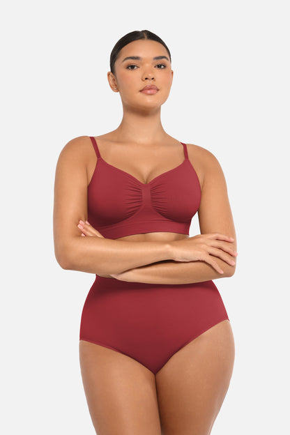 Wireless Supportive Shaping Bra with Adjustable Straps