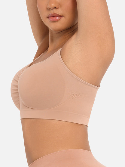 Wireless Supportive Shaping Bra with Adjustable Straps