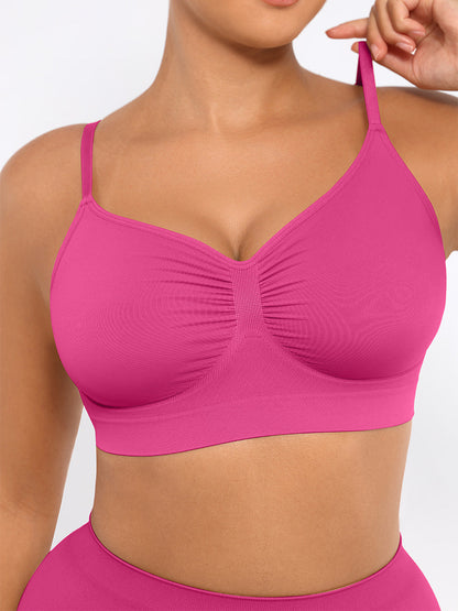 Wireless Supportive Shaping Bra with Adjustable Straps