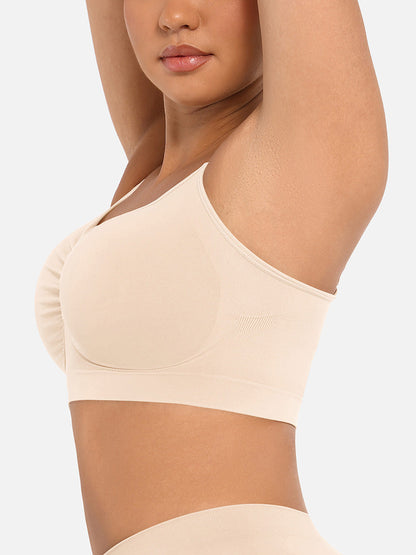 Wireless Supportive Shaping Bra with Adjustable Straps