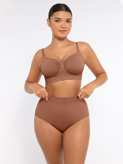 Wireless Supportive Shaping Bra with Adjustable Straps