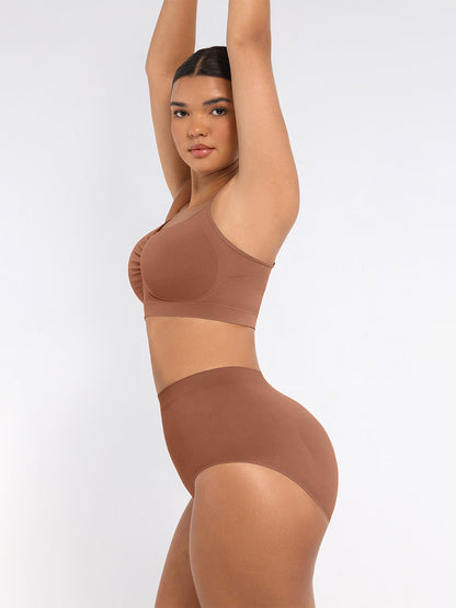 Wireless Supportive Shaping Bra with Adjustable Straps