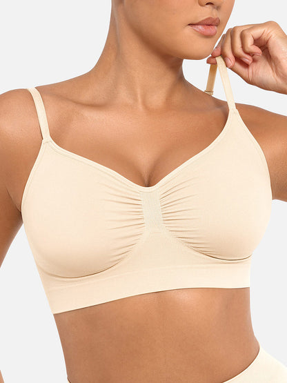 Wireless Supportive Shaping Bra with Adjustable Straps