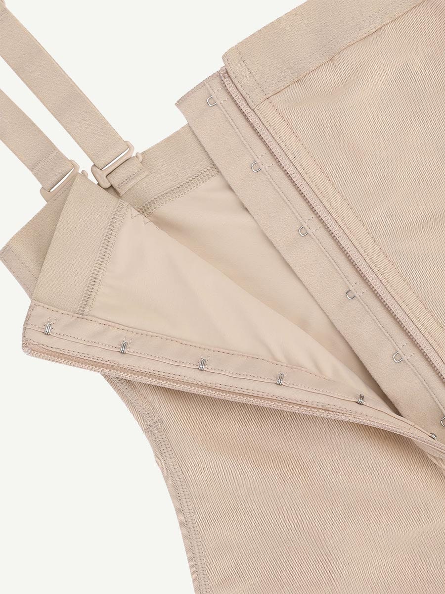 Wholesale High-Waist Bodysuit Thong Panty Shapewear with Straps Plus Size