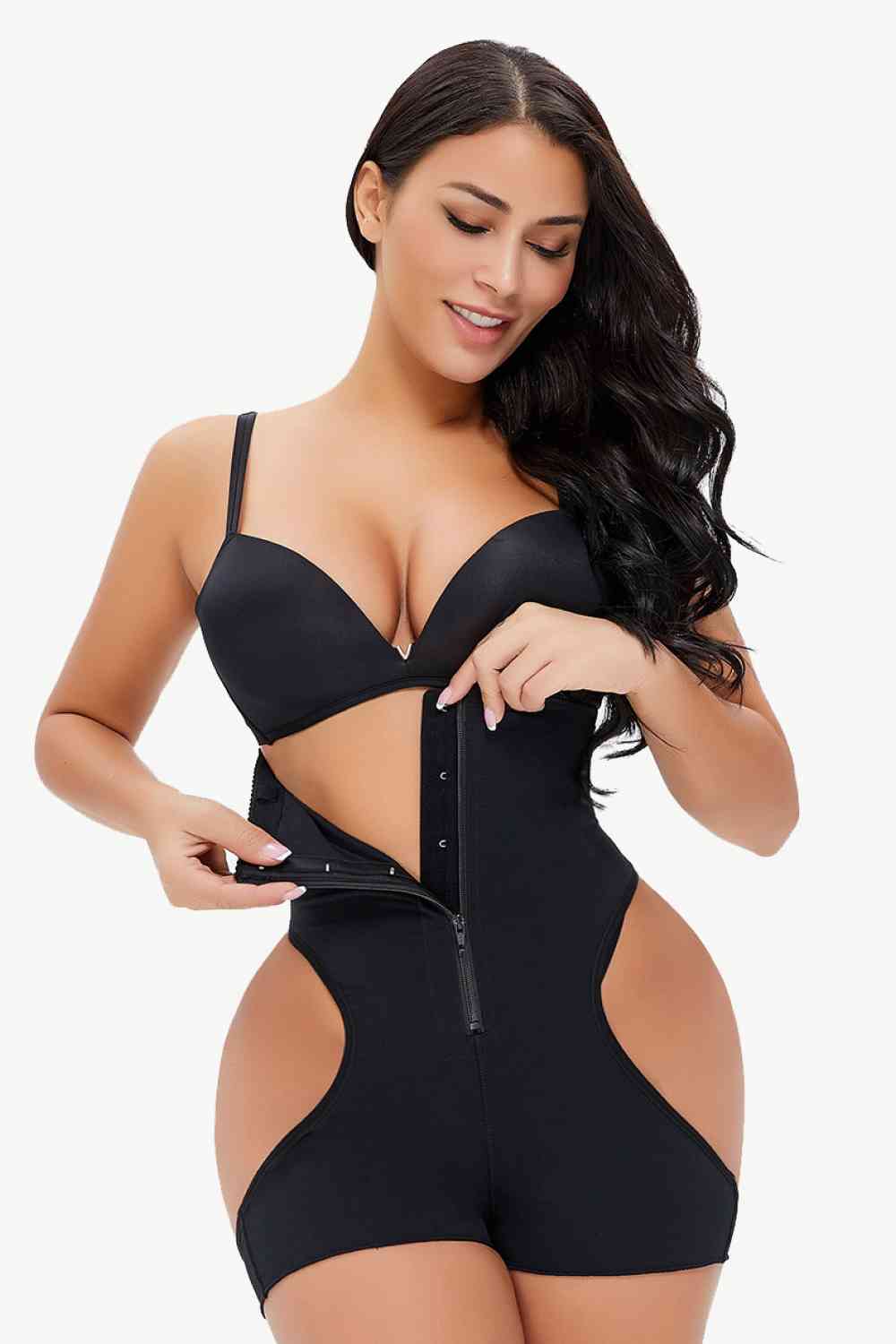 Full Size Cutout Under-Bust Shaping Bodysuit