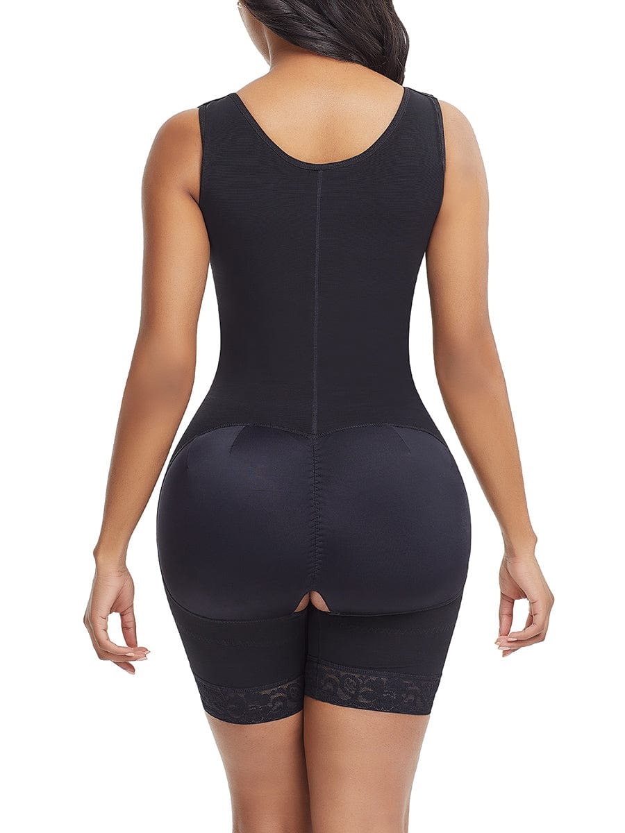 Wholesale Good Quality Butt Lifter Abdominal Compression Zipper Curve Smoothing Full Body Shapewear